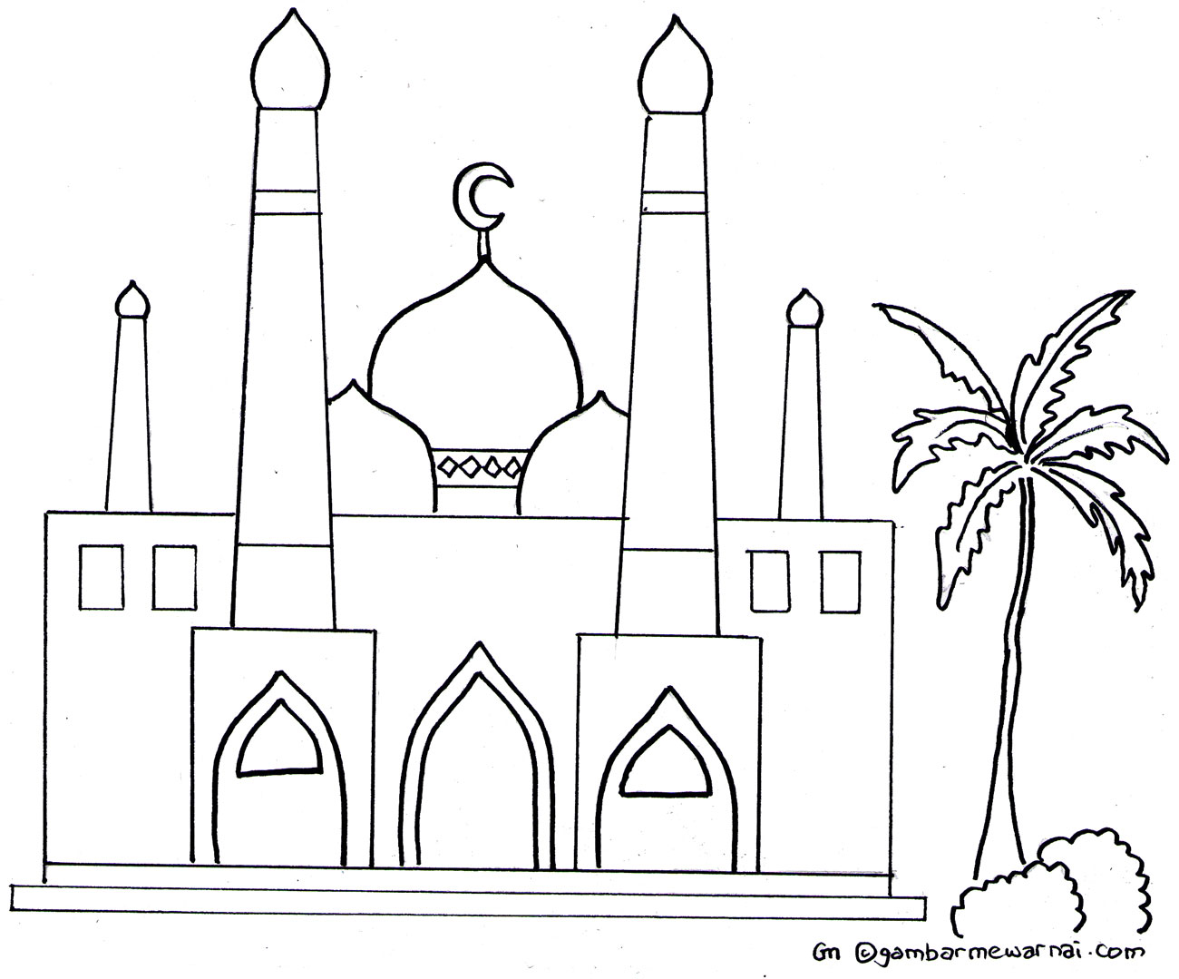 Engan Melaksanakan Shalat Baca Kisah Nyata Gambar Mewarnai Masjid